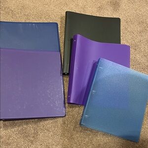 🌻 5/$15 Colorful Binders bundle